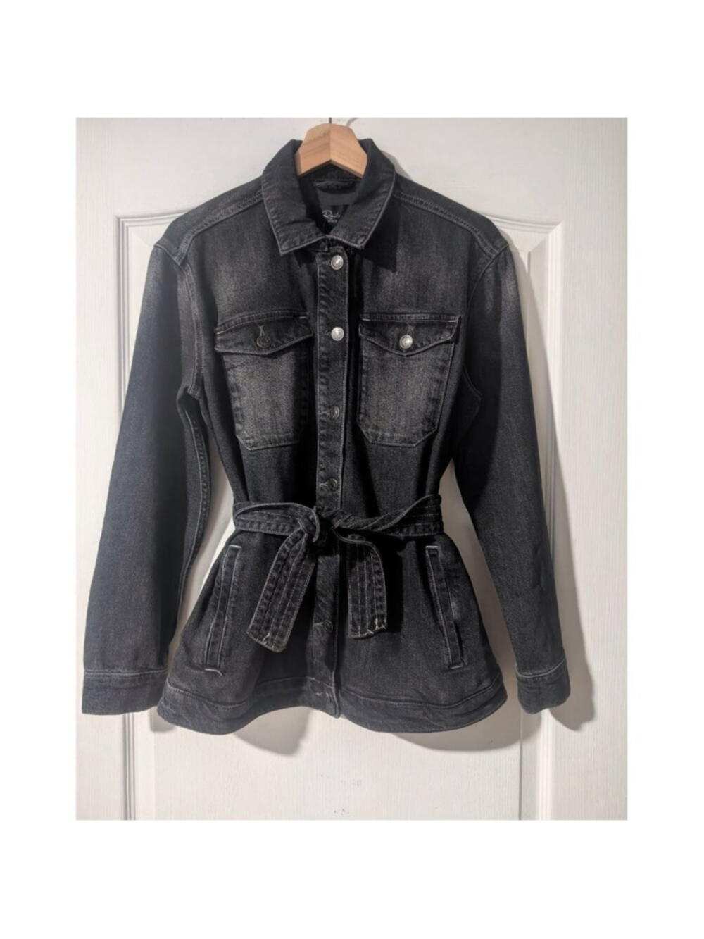Rails | Petersen Belted Denim Shirt Jacket In Eclipse